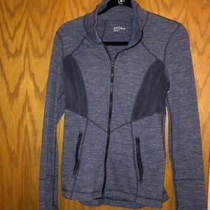 Zella zip up with mesh side cutouts